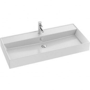 Керамическая раковина JACOB DELAFON VIVIENNE EXBJ112-00 100х46 белая Керамическая раковина JACOB DELAFON VIVIENNE EXBJ112-00 100х46 белая