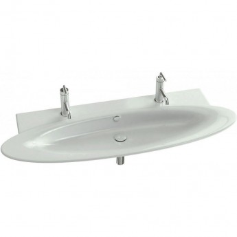 Раковина JACOB DELAFON PRESQUILE E4445-00 130x50 подвесная, встраиваемая белая Раковина JACOB DELAFON PRESQUILE E4445-00 130x50 подвесная, встраиваемая белая