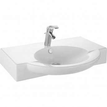 Раковина JACOB DELAFON PRESQU'ILE E1343-00 80см полувстраиваемая Раковина JACOB DELAFON PRESQU'ILE E1343-00 80см полувстраиваемая