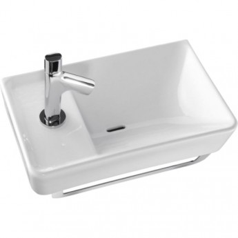 Раковина JACOB DELAFON REVE E4805-00 45x28 подвесная, встраиваемая белая Раковина JACOB DELAFON REVE E4805-00 45x28 подвесная, встраиваемая белая