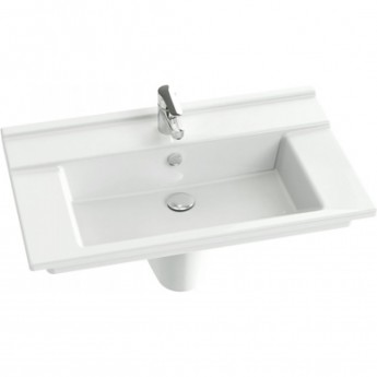 Раковина JACOB DELAFON STRUKTURA EXH112-00 80x48 подвесная, встраиваемая белая Раковина JACOB DELAFON STRUKTURA EXH112-00 80x48 подвесная, встраиваемая белая