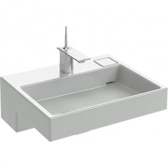 Раковина JACOB DELAFON TERRACE XD102K-00 80х49 подвесная, полувстраиваемая белая Раковина JACOB DELAFON TERRACE XD102K-00 80х49 подвесная, полувстраиваемая белая