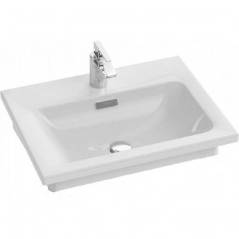 Раковина JACOB DELAFON VOX EXAF112-Z-00 60x46 подвесная, встраиваемая белая Раковина JACOB DELAFON VOX EXAF112-Z-00 60x46 подвесная, встраиваемая белая