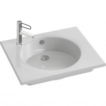 Раковина-столешница JACOB DELAFON EXBA112-00 61x51 подвесная белая Раковина-столешница JACOB DELAFON EXBA112-00 61x51 подвесная белая