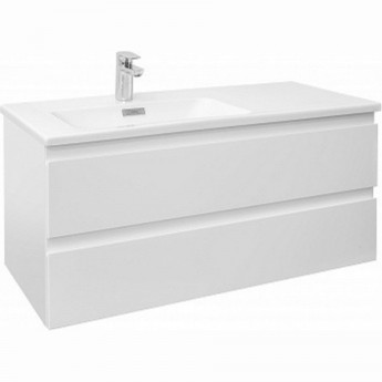 Раковина-столешница JACOB DELAFON MADELEINE XAC112K-Z-00 100x46 с тумбой белая блестящая Раковина-столешница JACOB DELAFON MADELEINE XAC112K-Z-00 100x46 с тумбой белая блестящая