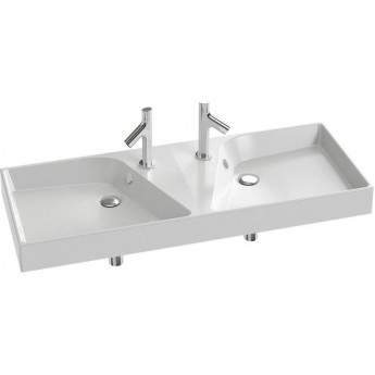 Раковина-столешница JACOB DELAFON RYTHMIK EXM112-Z-00 120х46 подвесная, встраиваемая белая Раковина-столешница JACOB DELAFON RYTHMIK EXM112-Z-00 120х46 подвесная, встраиваемая белая