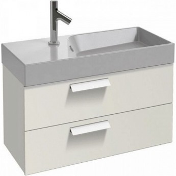 Раковина-столешница JACOB DELAFON RYTHMIK EXP112-Z-00 80x37 с тумбой белый лак Раковина-столешница JACOB DELAFON RYTHMIK EXP112-Z-00 80x37 с тумбой белый лак