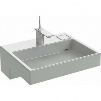 Раковина-столешница JACOB DELAFON TERRACE EXE9112-00 60x49 подвесная, накладная белая с подсветкой Раковина-столешница JACOB DELAFON TERRACE EXE9112-00 60x49 подвесная, накладная белая с подсветкой