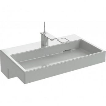 Раковина-столешница JACOB DELAFON TERRACE EXD112-00 80x49 подвесная, накладная белая Раковина-столешница JACOB DELAFON TERRACE EXD112-00 80x49 подвесная, накладная белая