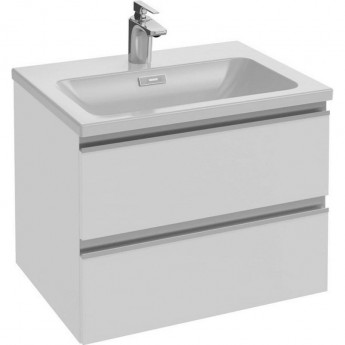 Раковина-столешница JACOB DELAFON VOX EXAF112-00 60х46 с тумбой белая Раковина-столешница JACOB DELAFON VOX EXAF112-00 60х46 с тумбой белая