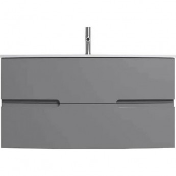 Тумба JACOB DELAFON NONA EB1889RU-442 100 см под раковину с интегрированными ручками серый антрацит глянцевый Тумба JACOB DELAFON NONA EB1889RU-442 100 см под раковину с интегрированными ручками серый антрацит глянцевый