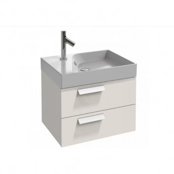 Тумба JACOB DELAFON RYTHMIK EB1301-G1C с раковиной, 60 см белый лак Тумба JACOB DELAFON RYTHMIK EB1301-G1C с раковиной, 60 см белый лак